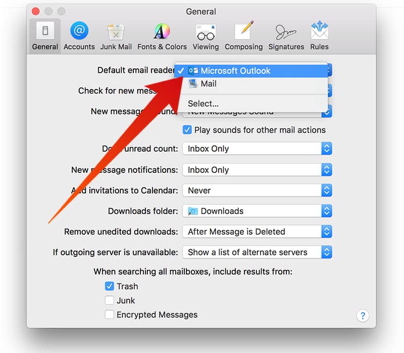 Reset mail app mac